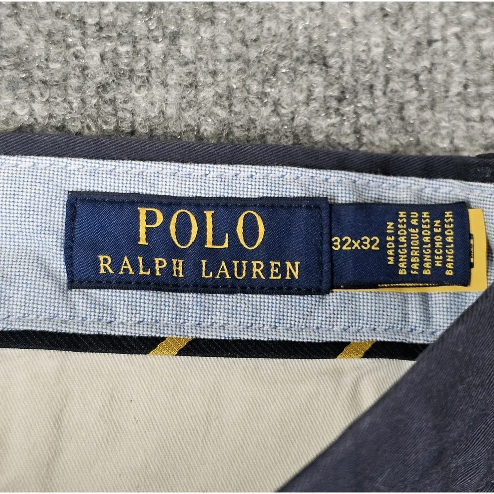 Polo Ralph Lauren Bedford Stretch Straight Leg Pant Size 32x32 Ink Blue